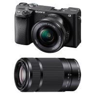 camara mirrorless sony alpha a6400 242mp 16-50mm  55-210mm 4k wifi bluetooth