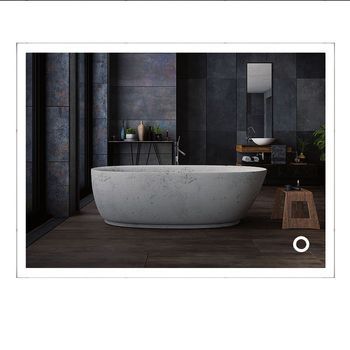 Kibath Espejo Led Urb 25w Rectangular De 100 Cm X 80 Cm Espejo 6000k
