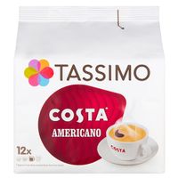 tassimo costa americano coffee pods 12 pack