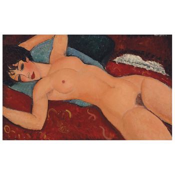 Legendarte - Cuadro Lienzo, Impresión Digital - Desnudo Acostado - Amedeo Modigliani - Decoración Pared Cm. 50x80
