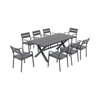 Conjunto De Comedor Para Patio En Forma De X