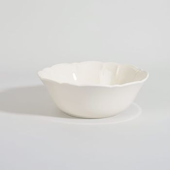 Ensaladera de gres blanco D 26,5 cm