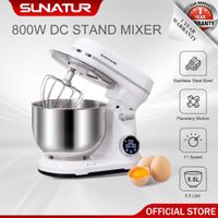 batidora de pedestal sunatur sm-602e dc - mezcladora de masa automatica de 55l    motor silencioso de 800w    uso domestico y comercial
