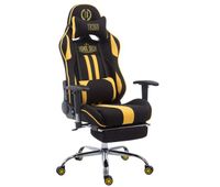 silla de oficina racing limit v2 con reposabrazos y respaldo ajustable negro  amarillo