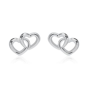 Pendientes corazón de plata 925