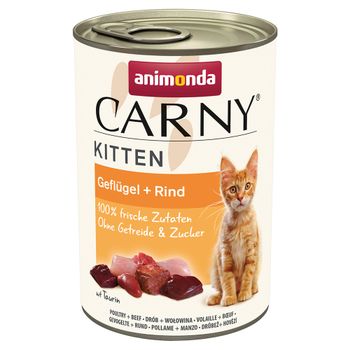 Animonda Carny Kitten Saver Pack 24 x 400g - Poultry & Beef