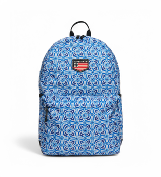 Superdry para mujer. Y9110273A Mochila con parches Classic Montana azul (OSFA), Casual, Sintético