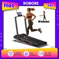 caminadora robore x8f con inclinacion automatica de 0 a 15  velocidad de 1 a 12 kmh motor ultracualico de 45 db control remoto y pantalla led diseno para colocar debajo del escritorio maquina