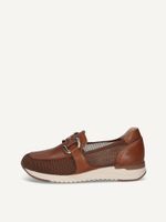 caprice slipper brown made of leather and synthetic size 41