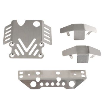 Kit de armadura de chasis de accesorios de metal 304 mejorado para modelos de vehículos RC MJX 1/12 H12Y H12Y+