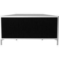 alphason hyde 1000 mm tv stand - white white