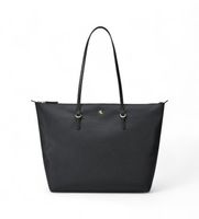 lauren ralph lauren para mujer 431950007002 bolso tote keaton grande de nailon negro osfa casual sostenible nylon reciclado