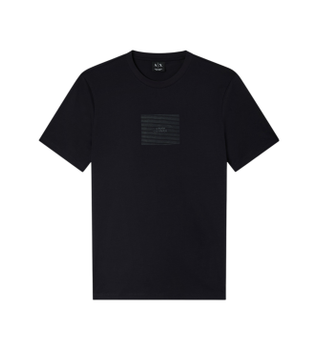 A|X Armani Exchange para hombre. XM002456AF10356UB101 Camiseta Deep marino (L), Casual, Algodón, Manga corta