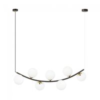 lampara de techo irenzo opal 7 luces
