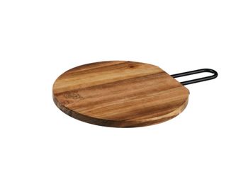 Tabla de cortar de madera de acacia stine - ø26cm