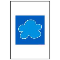 panorama cuadro enmarcado agatha ruiz de la prada nube fondo azul 70x100 cm