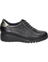 zapatos de piel para mujer fluchos live f2096 negro 38