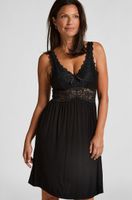 hunkemoller vestido lencero nora lace negro