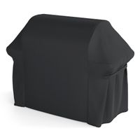 costway funda para barbacoa impermeable de tejido oxford con asas cierre autoadhesivo cordon elastico proteccion exterior 151x71x113cm
