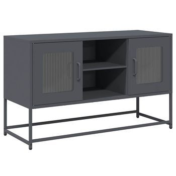 Mueble Para Tv De Acero Gris Antracita 100,5x39x60,5 Cm Vidaxl