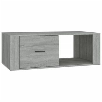 Mesa De Centro 100x50,5x35 Cm Madera - Gris