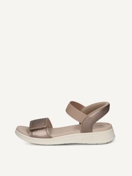 CAPRICE Sandal, brown, made of Leather without heel, Size 40