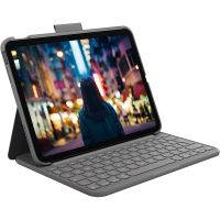logitech slim folio funda gris con teclado para ipad 10th generacion