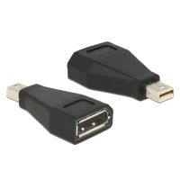 adaptador delock mini displayport 12 a displayport negro