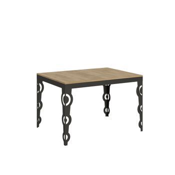 Mesa Extensible 90x120/224 Cm Karamay Evolution Roble Natural Estructura Antracita