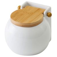 salero de ceramica blanco de 700 ml