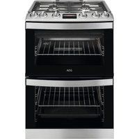 aeg cgb6130acm 60 cm gas cooker - stainless steel  black stainless steel