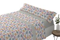 juego de sabanas tres piezas cama de 150cm celara gris donegal