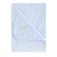manta pirulos doble cara de 80 x 110 dots azul