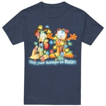 Garfield Camiseta Bright Holidays para hombre