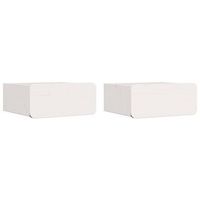 mesita de noche 2 pcs 39 x 34 x 165 cm madera maciza de pino vidaxl