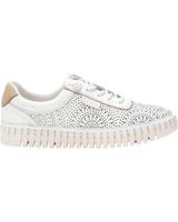 de carmela zapatilla carmela 162327 blanca con suela dentada blanco