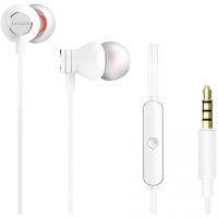 aiwa estm-50 auriculares con microfono blancos