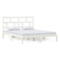 cama matrimonial  cama para adultos  estructura de cama de madera maciza de pino blanco 160x200 cm