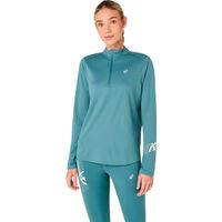 asics icon 12 zip  camiseta de running - turquesa