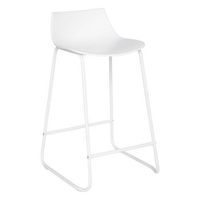 taburete de bar otac metal blanco