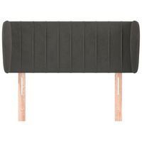 cabecero cama mueble de dormitorio de terciopelo oscuro 93 x 23 x 7888 cm gris m020008303