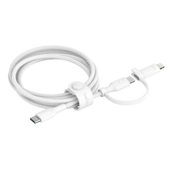 Cable USB Belkin CAC003HQ1.5MWH USB-C y Lightning 1,5 m carga rápida blanco
