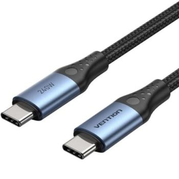 Cable USB-C a USB-C Vention TREBF 5A 240W 1m Negro y Azul