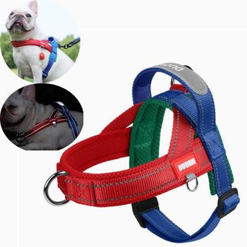 Arnés Reflectante para Perro, Transpirable, Estilo Silla de Montar, con Correa, Seguro para Caminar de Noche, para Perros Pequeños