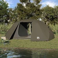tienda de pesca - refugio exterior - poliester y fibra de vidrio - marron 514x465x187cm