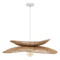 lampara colgante alara yute beige d695cm  lampara de techo