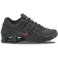 nike deportivas moda shox nz black varsity red para hombre