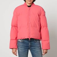 diesel w-oluch quilted cotton-blend padded coat - it 42uk 10