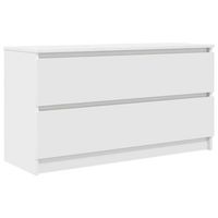 mueble para tv  mueble de salon  mesa de tv madera contrachapada blanco 100x35x54 cm cfw8211731