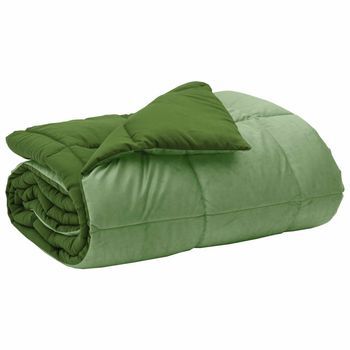 Edredón De Invierno 220 X 260 Cm Invierno Verde Transpirable Vidaxl